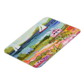 Twee zeilboten en Cottage Magneet (Linkerzijde)