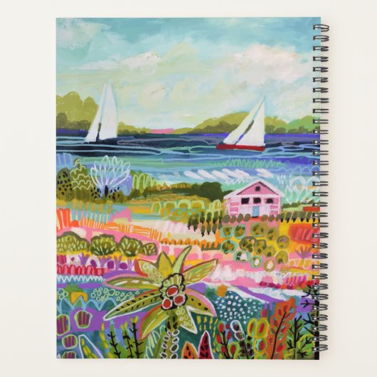 Twee zeilboten en Cottage Planner (Achterkant)