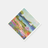 Twee zeilboten en Cottage Servet (Hoek)