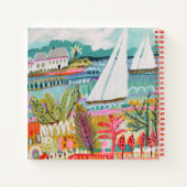 Twee zeilboten notitieboek (Achterkant)