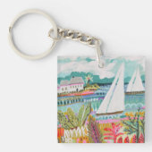 Twee zeilboten sleutelhanger (Voorkant)