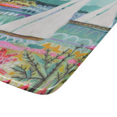 Twee zeilboten snijplank (Hoek)