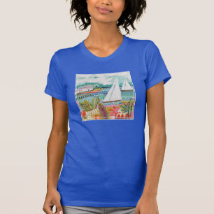 Twee zeilboten t-shirt