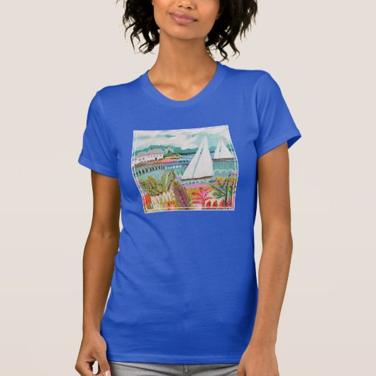 Twee zeilboten t-shirt (Voorkant)