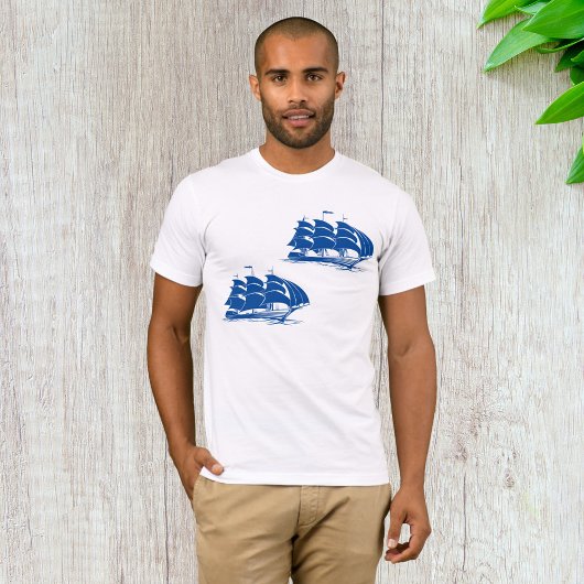 Twee zeilschepen Mannen T-Shirt