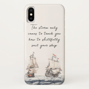  twee zeilschepen op het Zee Johan Teyler Case-Mate iPhone Case