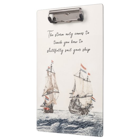 twee zeilschepen op het Zee Johan Teyler Klembord (Links)