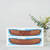 Twee zelf uitgeknipte PQRST Studieworst bladwijzer (Staand voorkant)