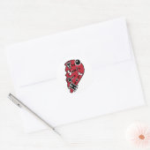 Twee Zielen Eén Hart Ronde Sticker (Envelop)