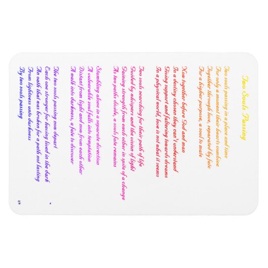 Twee zielen passeren magneet (Horizontaal)