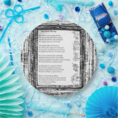 Twee zielen passeren papieren bordje (Feest)