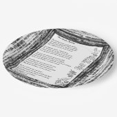 Twee zielen passeren papieren bordje (Gekanteld)