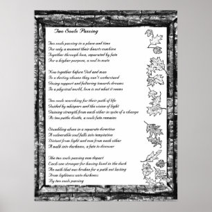 Twee zielen passeren poster