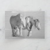 Twee zigeunerhengsten - Wenskaart Kaart (Binnen)