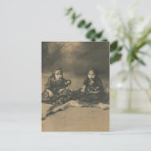 Twee zigeunerkinderen na de kaart (Staand voorkant)