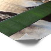 Twee zigeunerpaarden die over hek kijken poster (Hoek)