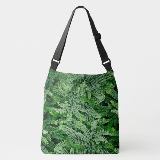 Twee zijdelingse oorige fern patronen — zie beide  crossbody tas (Voorkant)