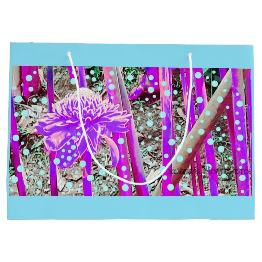 TWEE ZIJDEN ART DUO Scroll Collectie Gift Bag #1 Groot Cadeauzakje (Achterkant)