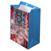 TWEE ZIJDEN ART DUO Scroll Collectie Gift Bag #2 Medium Cadeauzakje (Voorkant Gekanteld)