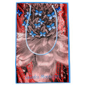 TWEE ZIJDEN ART DUO Scroll Collectie Gift Bag #2 Medium Cadeauzakje (Voorkant)