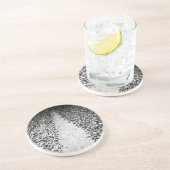 twee zijden van cacao zandsteen onderzetter (Zijkant)