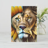 Twee zijden van de liefdesdrift bedankkaart (Staand voorkant)