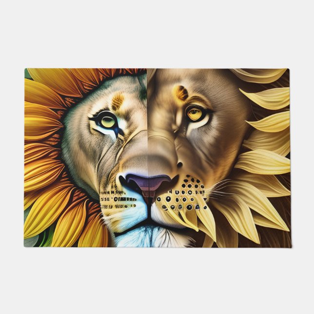 Twee zijden van de liefdesdrift deurmat (Voorkant)