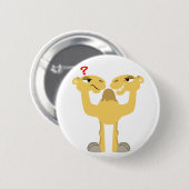 Twee zijden van dezelfde Cartoon Camel Button Badg (Voorkant /achterkant)