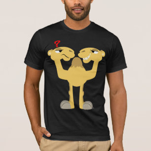Twee zijden van dezelfde Cartoon Camel T-Shirt