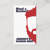 Twee zijden vóór en na de barber visitekaartje (Voorkant)