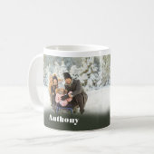 Twee zijkant, aangepaste Mok voor fotokoffie (Voorkant links)