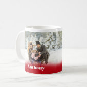 Twee zijkant, aangepaste Mok voor fotokoffie (Voorkant links)