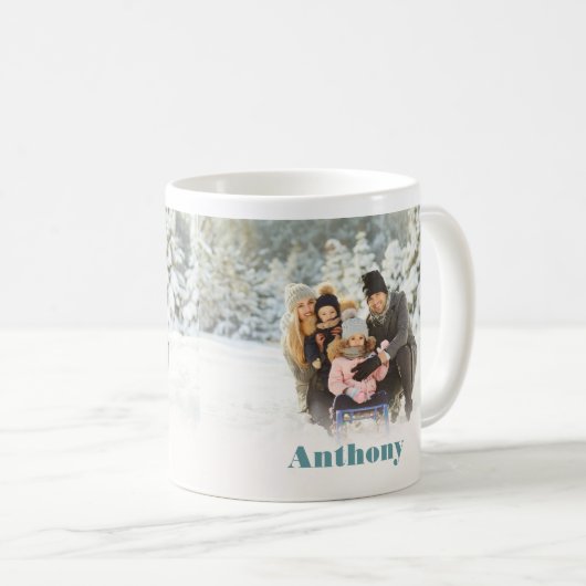 Twee zijkant, aangepaste Mok voor fotokoffie (Voorkant rechts)