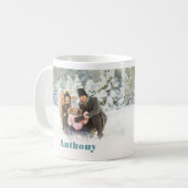 Twee zijkant, aangepaste Mok voor fotokoffie (Voorkant links)