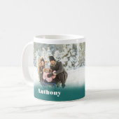 Twee zijkant, aangepaste Mok voor fotokoffie (Voorkant links)