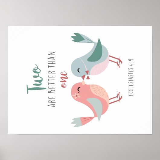 twee zijn beter dan één Christelijk poster (Voorkant)