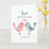 twee zijn beter dan één Christelijk wenskaart Kaart (Gele Bloem)