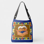 twee zingende engelen crossbody tas (Voorkant)