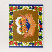 twee zingende engelen legpuzzel (Verticaal)