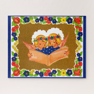 twee zingende engelen legpuzzel