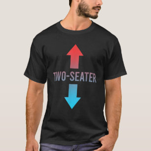 Twee zitplaatsen FunnyTwee zitplaatsen 2 zitplaats T-shirt