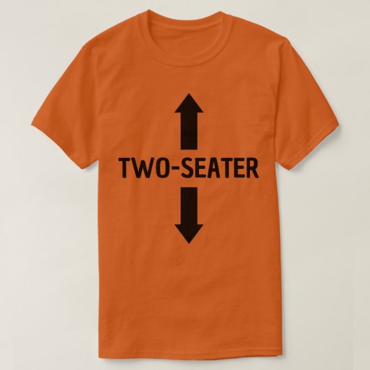 twee zitplaatsen t-shirt (Design voorkant)
