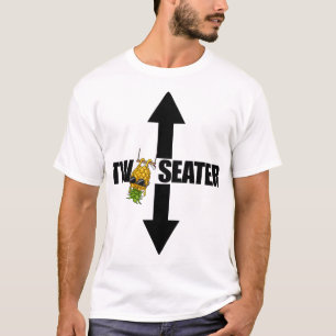 Twee-zits ondersteboven ananas twee zits t-shirt
