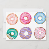 Twee zoete 2e Donut Theme Birthday Party Kaart (Achterkant)