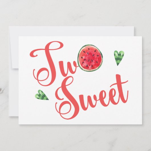 Twee zoete 2e verjaardag Foto-uitnodiging Kaart (Achterkant)