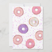 Twee zoete 2e Verjaardag Roze Donut Kaart (Achterkant)