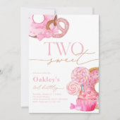 Twee zoete 2e verjaardag uitnodiging (Voorkant)