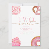 Twee zoete 2e verjaardag uitnodiging (Voorkant)