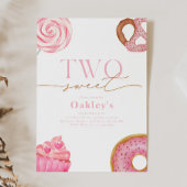 Twee zoete 2e verjaardag uitnodiging