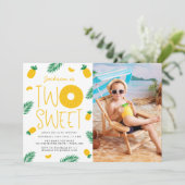 Twee zoete anananassen 2e verjaardag kaart (Staand voorkant)